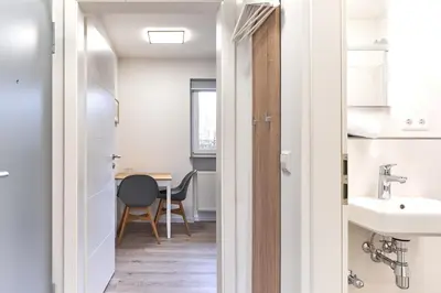 Ein Badezimmer in der Unterkunft Haus SeeZeit Appartement 06