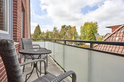 Ein Balkon oder eine Terrasse in der Unterkunft Haus SeeZeit Appartement 09