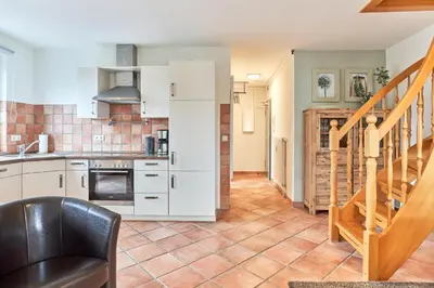 Küche/Küchenzeile in der Unterkunft Haus SeeZeit Appartement 09