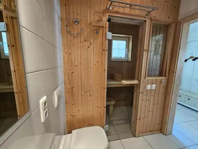 Ein Badezimmer in der Unterkunft Strandpark Lübecker Bucht Meerkieker