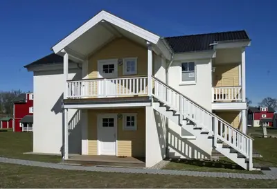 Das Gebäude in dem sich die Ferienwohnung befindet