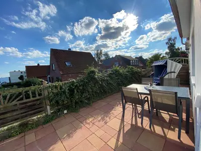 Ein Balkon oder eine Terrasse in der Unterkunft Tümmler