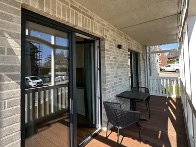 Ein Balkon oder eine Terrasse in der Unterkunft Salt & Sand Haffkrug Salt & Sand Wohnung Sun
