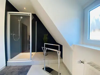 Ein Badezimmer in der Unterkunft Robbe