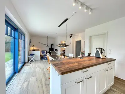 Küche/Küchenzeile in der Unterkunft Haus Schiffchen