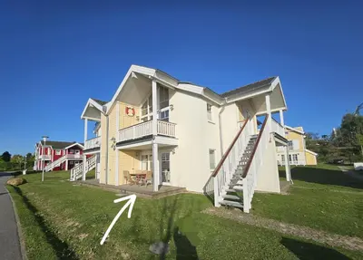 Das Gebäude in dem sich die Ferienwohnung befindet