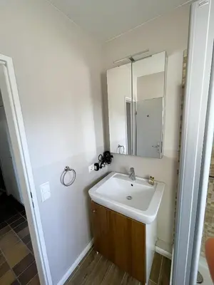 Ein Badezimmer in der Unterkunft Haus Seeburg Appartement 2.6 - strandnah