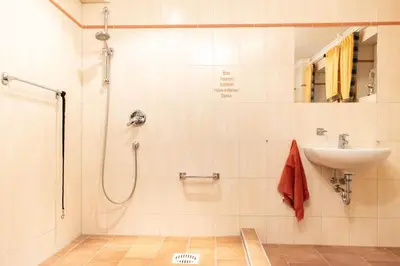 Ein Badezimmer in der Unterkunft Moderne Kurparkresidenz Whg. 12