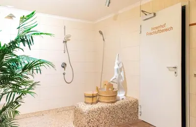 Ein Badezimmer in der Unterkunft Moderne Kurparkresidenz Whg. 11