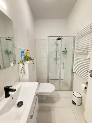Ein Badezimmer in der Unterkunft Moderner Neubau nähe Lübeck