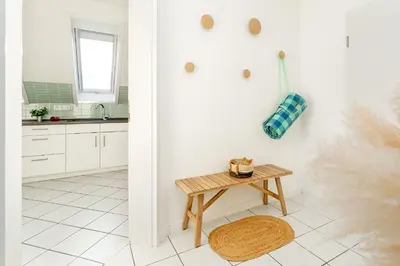 Küche/Küchenzeile in der Unterkunft Strandgut 25