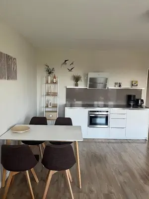 Küche/Küchenzeile in der Unterkunft Ferienwohnung Larila Timmendorfer Strand
