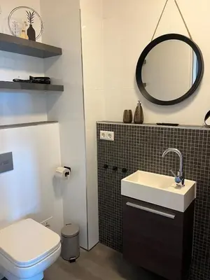 Ein Badezimmer in der Unterkunft Ferienwohnung Larila Timmendorfer Strand