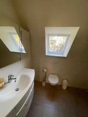 Ein Badezimmer in der Unterkunft Seepferdchen