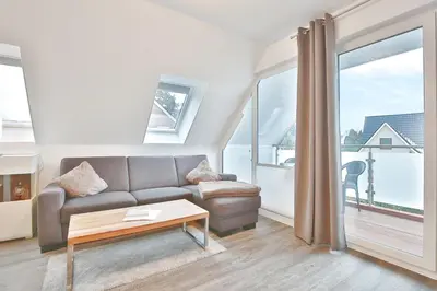 Ein Sitzbereich in der Unterkunft Ostseeglück Ostseeglueck