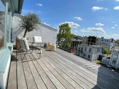 Grundriss der Unterkunft Helle Dachgeschosswohnung mit großer Südterrasse