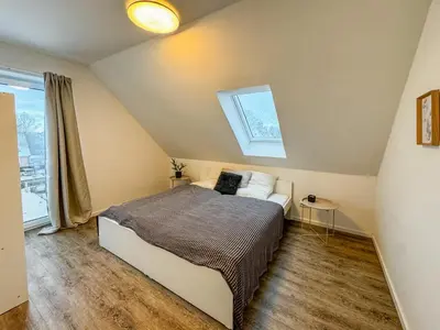 Ein Bett oder Betten in einem Zimmer der Unterkunft Appartment Reinfeld
