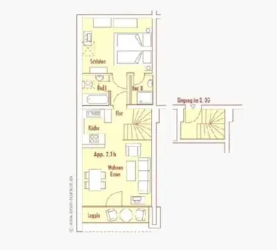 Grundriss der Unterkunft Haus Seeburg nur 100m zum Strand 2 1b