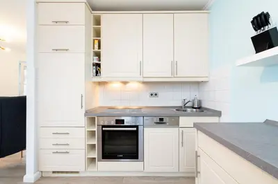 Küche/Küchenzeile in der Unterkunft Wohnung 10