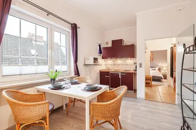 Küche/Küchenzeile in der Unterkunft Gästehaus Daheim - Appartement 03