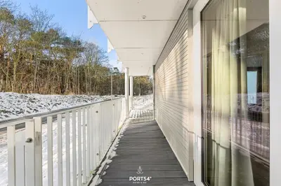 Ein Balkon oder eine Terrasse in der Unterkunft Ferienwohnung 