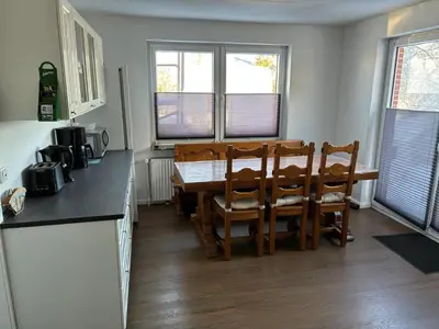 Küche/Küchenzeile in der Unterkunft Freundliche Monteurwohnung