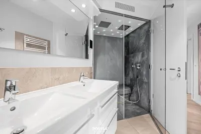 Ein Badezimmer in der Unterkunft Ferienwohnung 