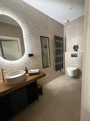 Ein Badezimmer in der Unterkunft Modernes Loft Apartment in Lübeck