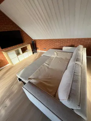 Ein Bett oder Betten in einem Zimmer der Unterkunft Familiennest