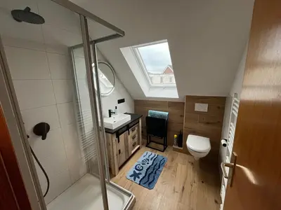 Ein Badezimmer in der Unterkunft Familiennest