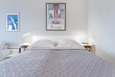 Ein Bett oder Betten in einem Zimmer der Unterkunft An der Waldkapelle 26 min skat