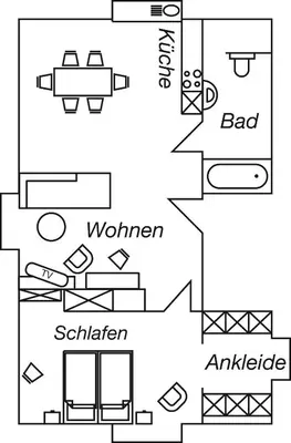 Grundriss der Unterkunft Objekt-Nr 266 - Ort - Fehlingstraße