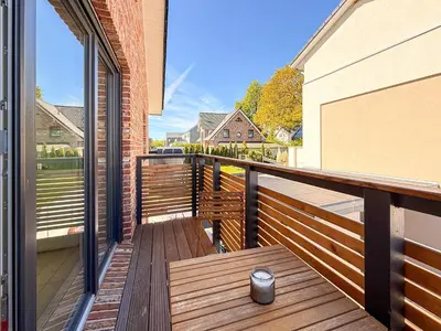 Ein Balkon oder eine Terrasse in der Unterkunft Meerlust