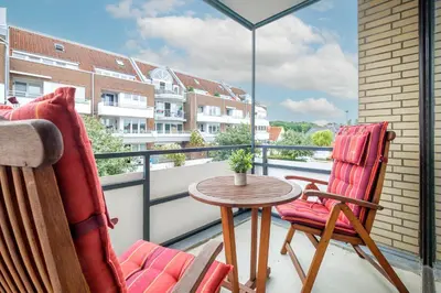 Ein Balkon oder eine Terrasse in der Unterkunft Haus Boy, App 2