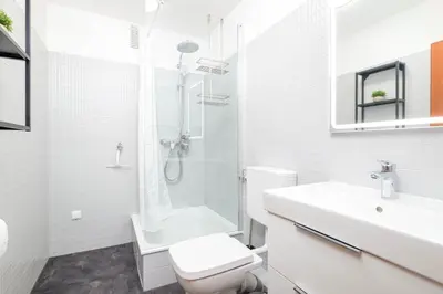 Ein Badezimmer in der Unterkunft Haus Boy, App 2