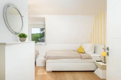 Ein Sitzbereich in der Unterkunft Strandhus Matrose