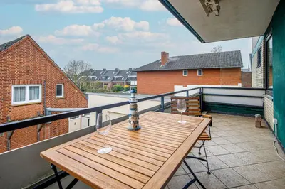 Ein Balkon oder eine Terrasse in der Unterkunft Haus Boy, App 1