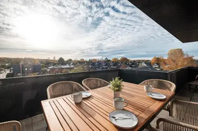 Ein Balkon oder eine Terrasse in der Unterkunft Haus Boy, Penthouse Nr 11