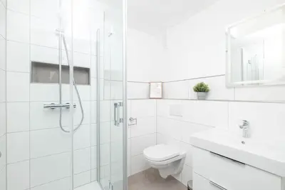 Ein Badezimmer in der Unterkunft Haus Boy, Penthouse Nr 11