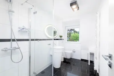 Ein Badezimmer in der Unterkunft Strandhus Bootsmann