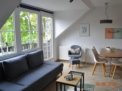 Ein Sitzbereich in der Unterkunft Apartment Ostsee Perle by Interhome