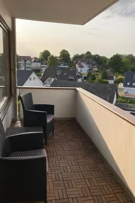 Ein Balkon oder eine Terrasse in der Unterkunft Apartment Gesamte Wohnung in Scharbeutz mit Großem Garten by Interhome