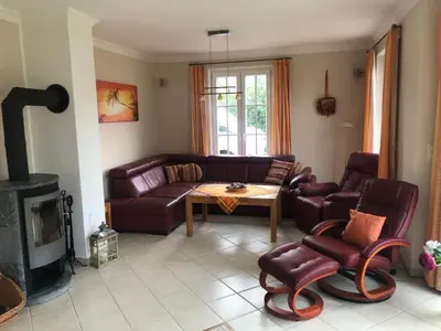 Ein Sitzbereich in der Unterkunft Holiday Home 5 Wellness Oase by Interhome