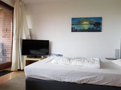 Ein Bett oder Betten in einem Zimmer der Unterkunft Apartment Gesamte Wohnung in Alt Travemünde-Rönnau by Interhome