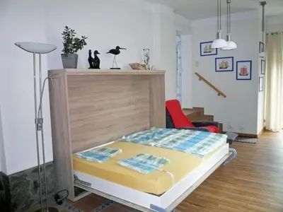 Ein Bett oder Betten in einem Zimmer der Unterkunft Apartment Studio am Rande eines Naturschutzgebietes by Interhome