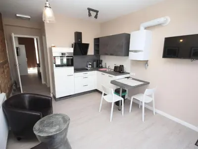 Küche/Küchenzeile in der Unterkunft Apartment Wohnung in Bad Segeberg mit Terrasse by Interhome
