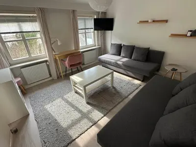 Ein Sitzbereich in der Unterkunft Apartment Neu im Angebot- Wohnung für vier Personen by Interhome