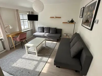 Ein Sitzbereich in der Unterkunft Apartment Neu im Angebot- Wohnung für vier Personen by Interhome
