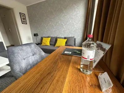 Ein Sitzbereich in der Unterkunft Apartment mit eigener Terrasse by Interhome