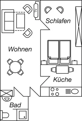 Grundriss der Unterkunft Objekt-Nr 281 - Ort - Roggenbukstraße